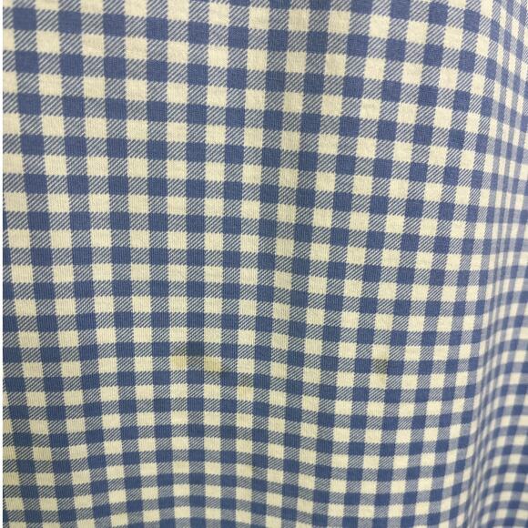 Ralph Lauren Polo Shirt Mens XL Blue Gingham Classic lightweight Stretch - Picture 5 of 12